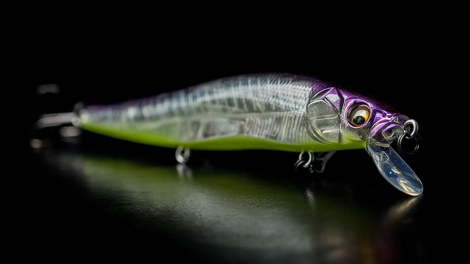 A Megabass Vision 110 fishing bass in the winter lure